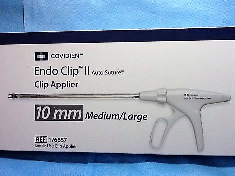 COVIDIEN 176657 ENDO CLIP II AUTO SUTURE CLIP APPLIER  MEDIUM LARGE (10.0MM)