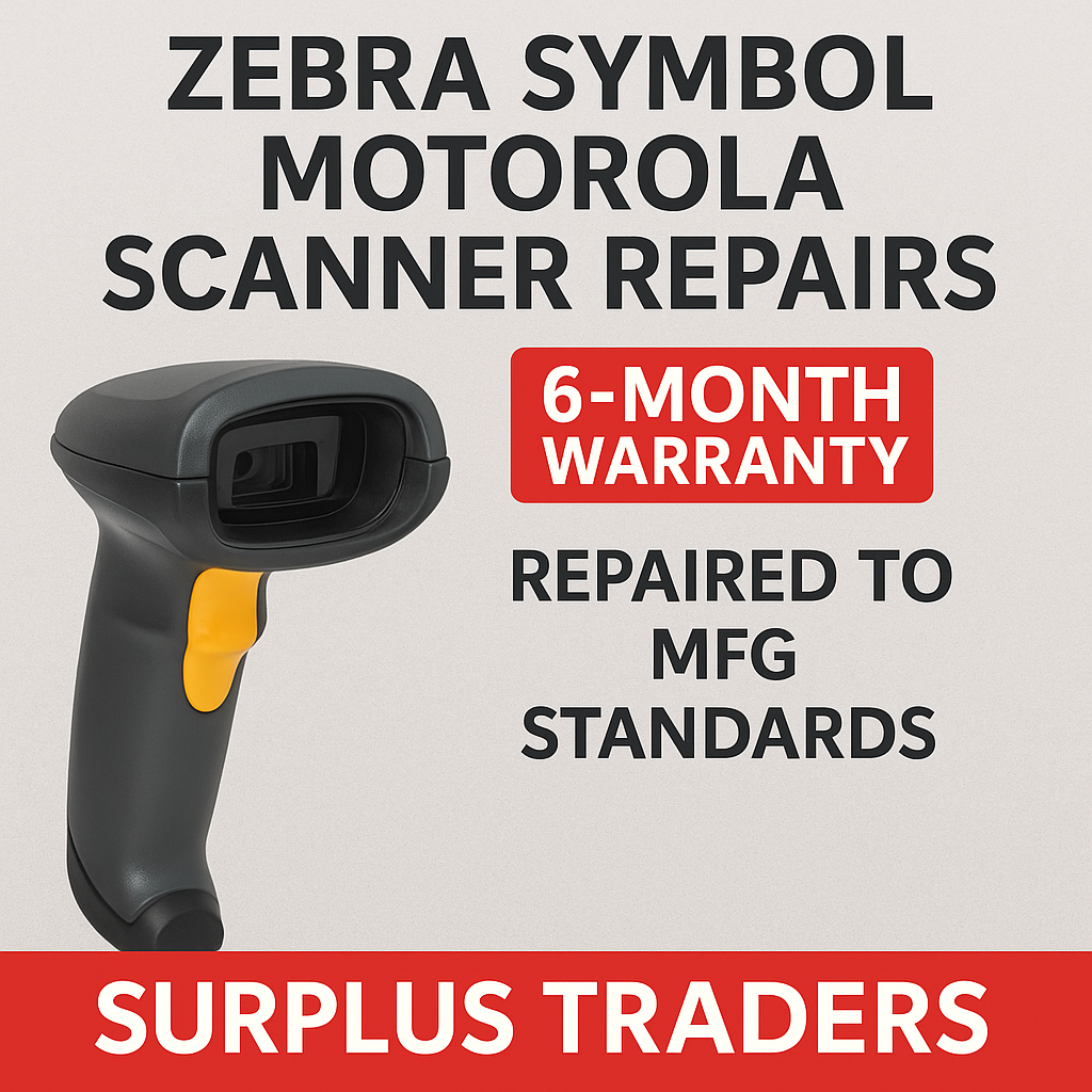Professional Zebra Symbol Motorola Scanner Repairs – 6-Month Warranty