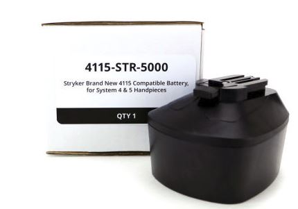 4115-STR-5000 Stryker Brand New 4115 Compatible Battery for System 4 & 5 Handpieces