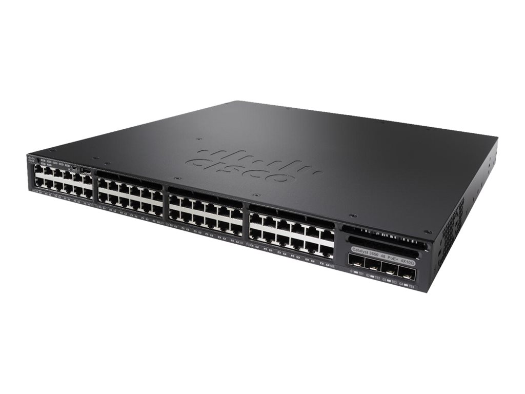Cisco Catalyst 3650 WS-C3650-48FS-S PoE Switch