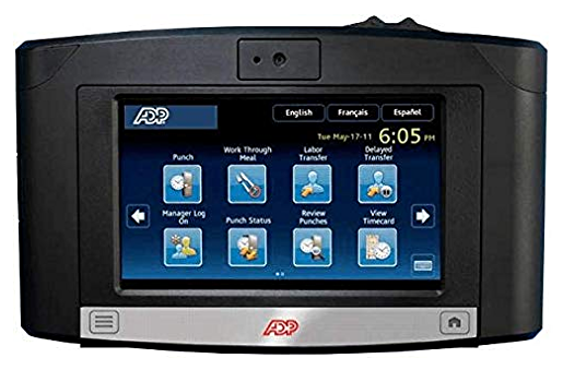 ADP 8609000-418 INTOUCH 9000 TIME CLOCK