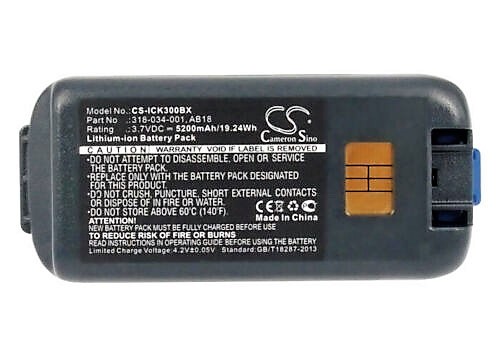 Replacement/Spare battery for CK3 - Extended Capacity (PN: 318-034-001 / AB18)