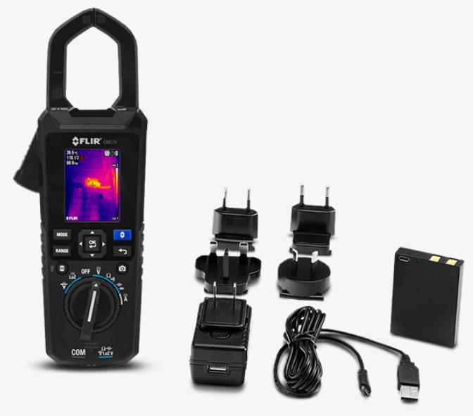 FLIR Industrial Thermal Imaging AC/DC Clamp Meter Kit with: CM275 and TA04