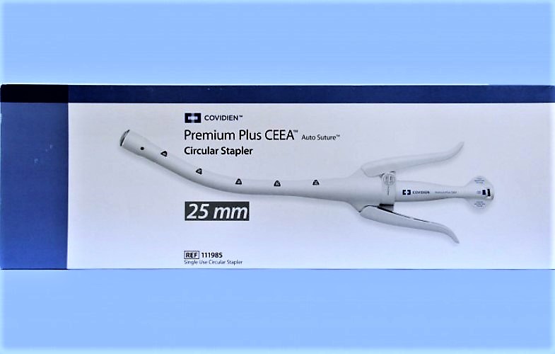 Covidien 111985 Wound Stapler Premium Plus CEEA™ Squeeze Handle Titanium Staples 25 mm Staples
