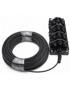 800ft. 4-port with 1x4 splitter, locat./tonable flat loose tube cable