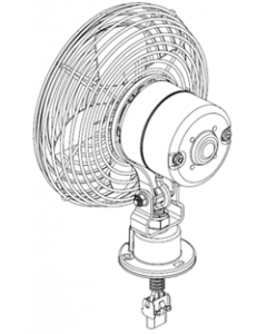DCM MANUFACTURING INC F-904824-3W-PA   REV 4 24V DASH FAN