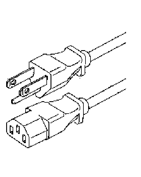 POPULAR 6' BLACK COMPUTER IEC LINE CORDS