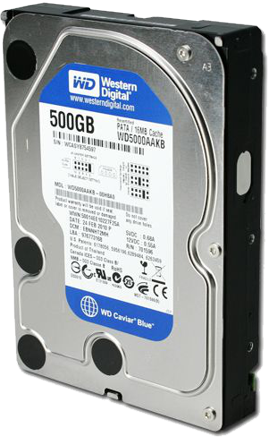 WESTERN DIGITAL WD5000AAKB CAVIAR 500GB HARD IDE DRIVE 16 MB