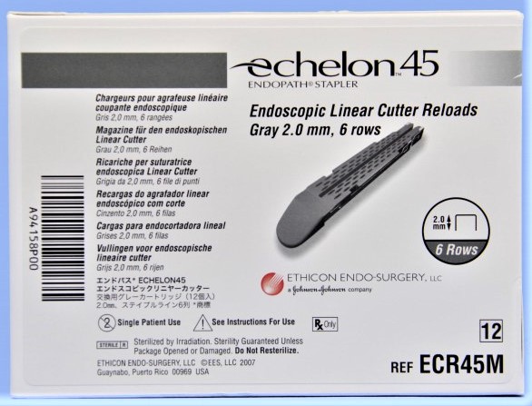 ETHICON ECR45M - ECHELON 45MM-2.0MM RELOADS, GRAY - EXPIRED