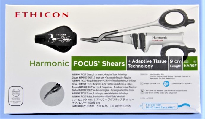 ETHICON ENERGY HAR9F - HARMONIC FOCUS SHEARS WITH ADAPTIVE TISSUE TECHNOLOGY 9.0CM