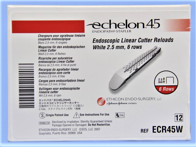 ETHICON ECR45W - ECHELON 45 RELOAD: WHITE 6 ROWS RELOAD 45MM - 2.5MM