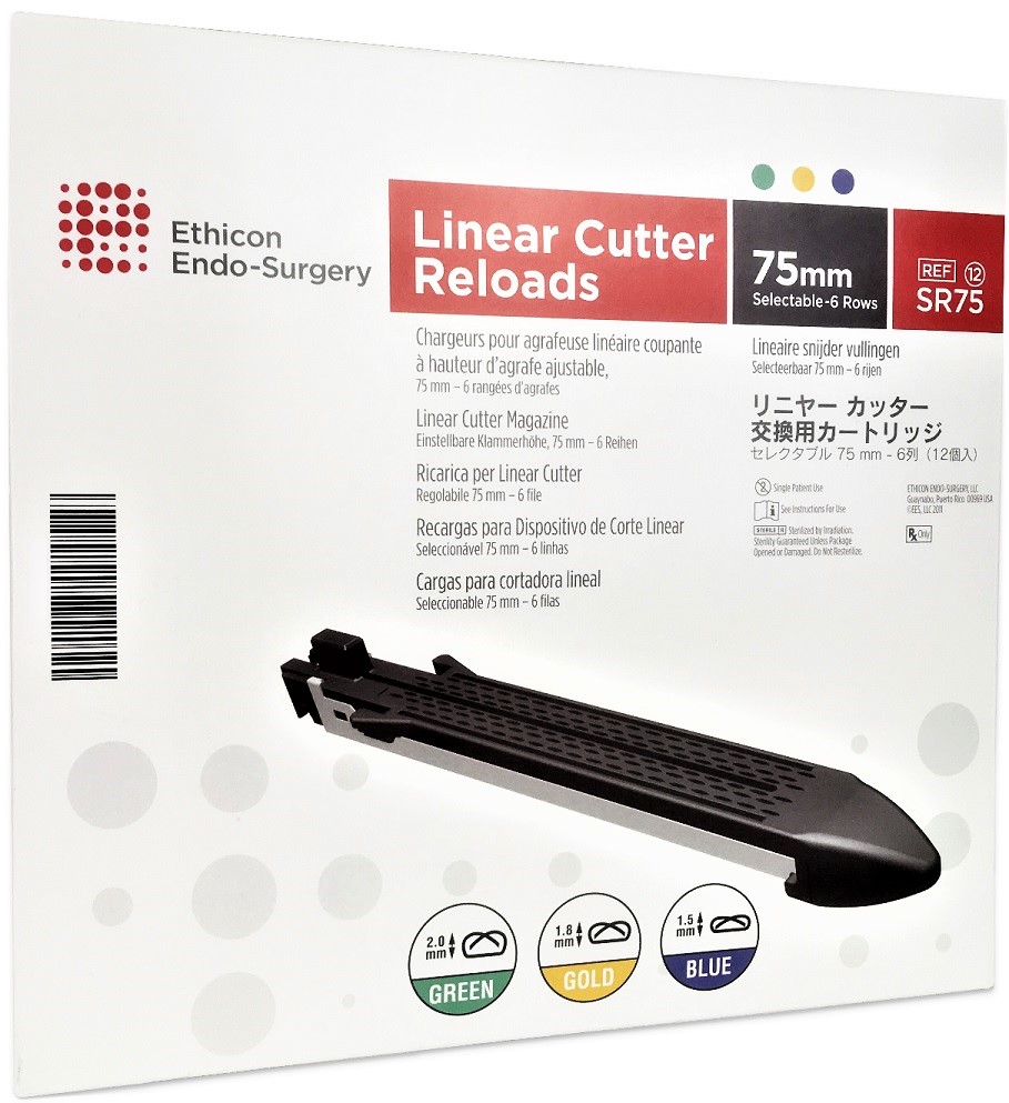 ETHICON SR75 - LINEAR CUTTER SELECTABLE 6 ROWS RELOAD 75MM
