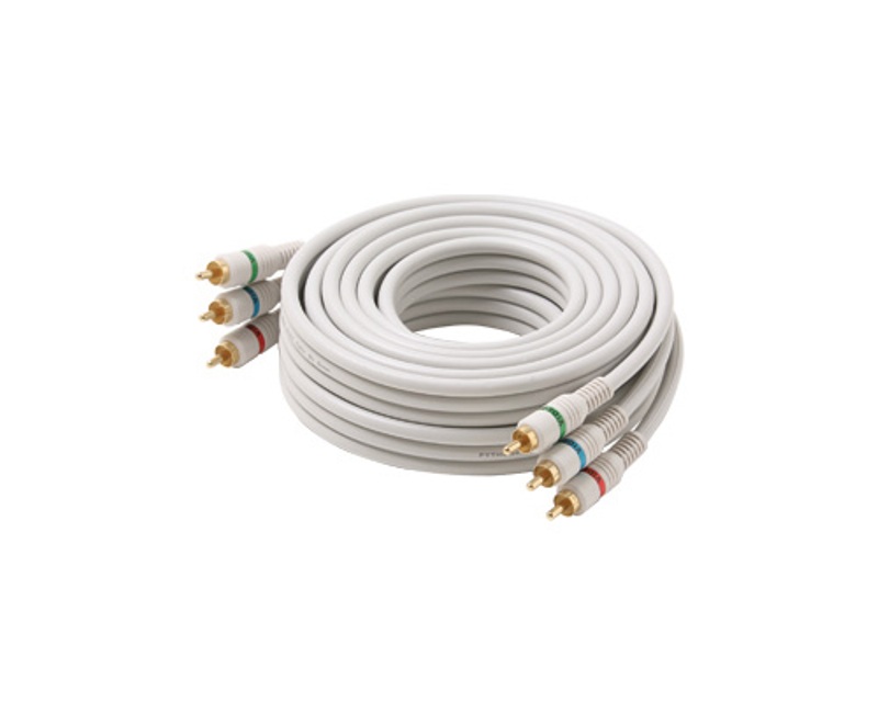 STEREN 6 FOOT RCA AUDIO/VIDEO CABLE IN BEIGE