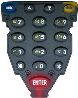 SYMBOL 28-37639-06 P370 17 KEY RUBBER KEYPAD