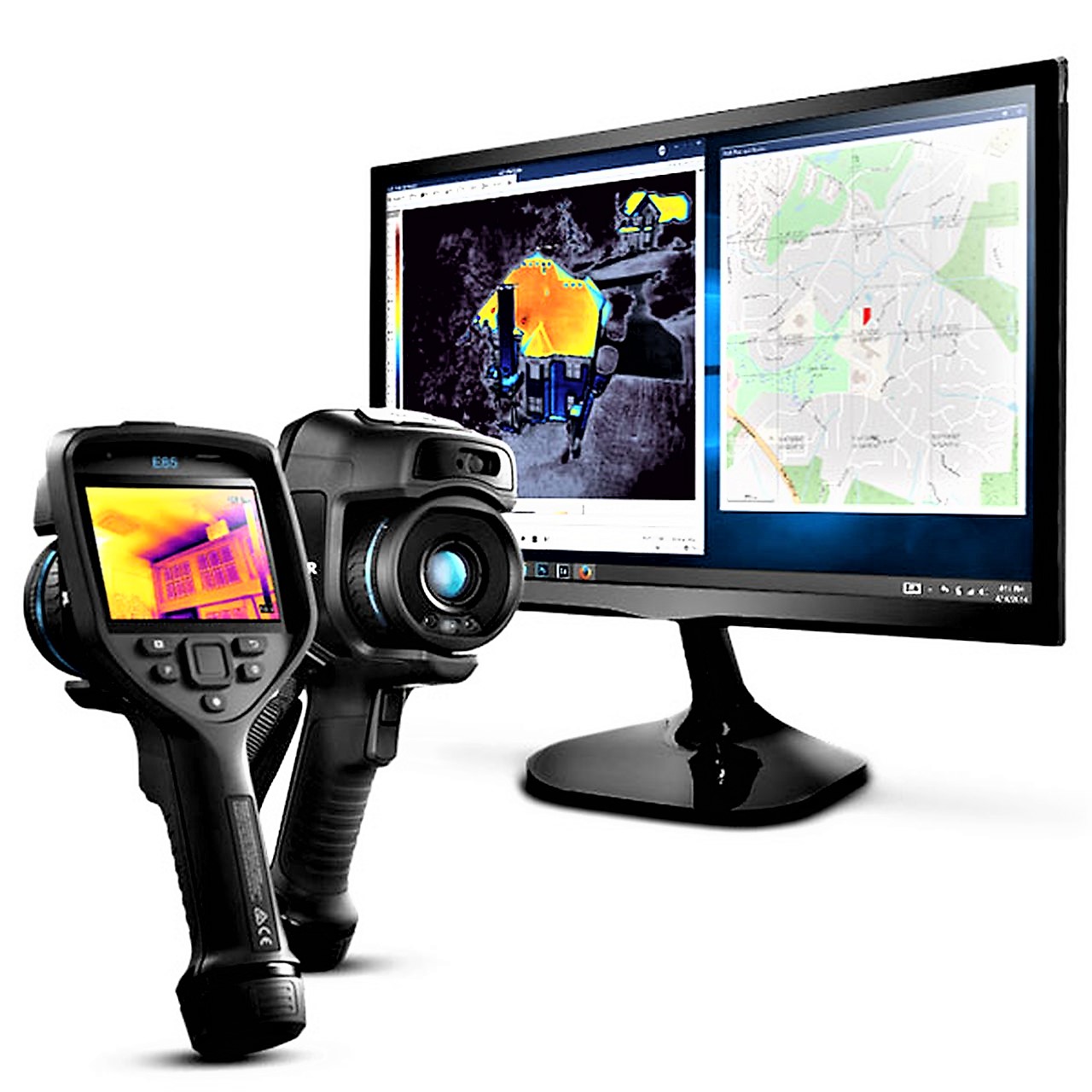 FLIR - E85 w/MSX 384 × 288 Resolution/30Hz w/14° Lens w/FLIR Thermal Studio Pro - 12 Month Subscription