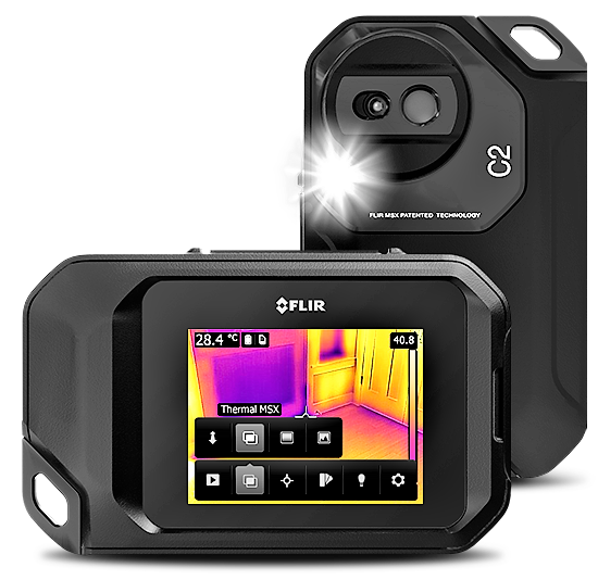 FLIR C2 Compact Professional Thermal Camera w/MSX 80 x 60 Res/9Hz w/NIST