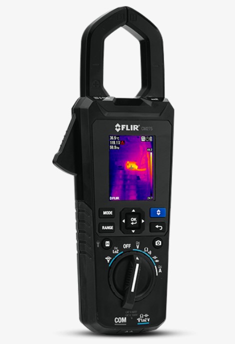 FLIR - Industrial Thermal Imaging AC/DC Clamp Meter with Datalogging / Wireless Connectivity and IGM™ and NIST