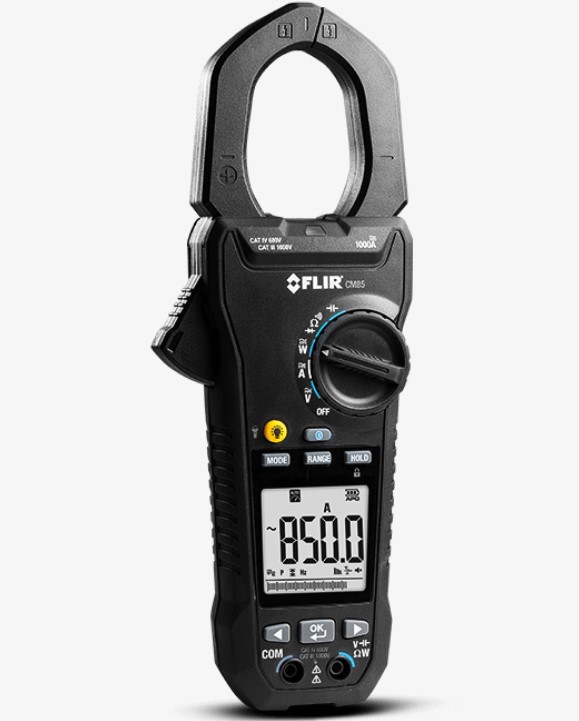 FLIR - Industrial 1000 Amp Power Clamp w/VFD Mode and Bluetooth METERLiNK and NIST