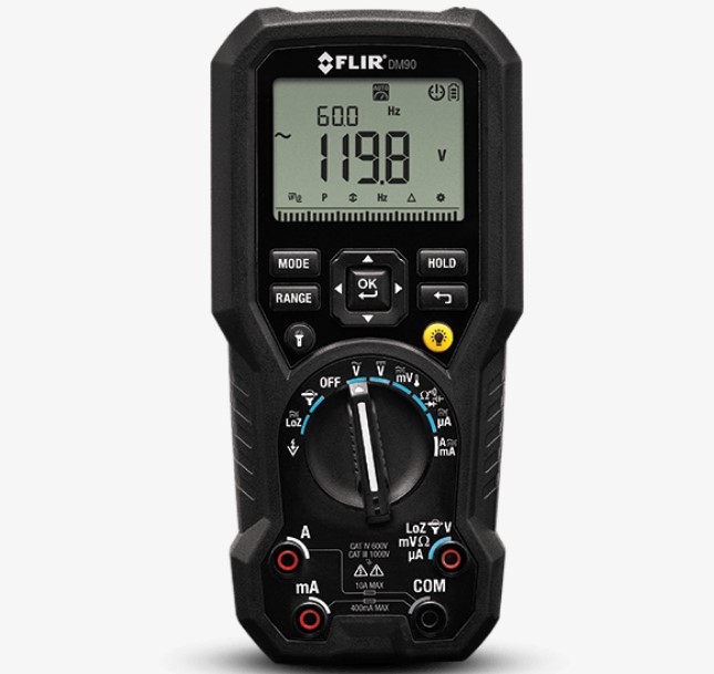 FLIR TRMS Digital Multimeter with Type K with NIST
