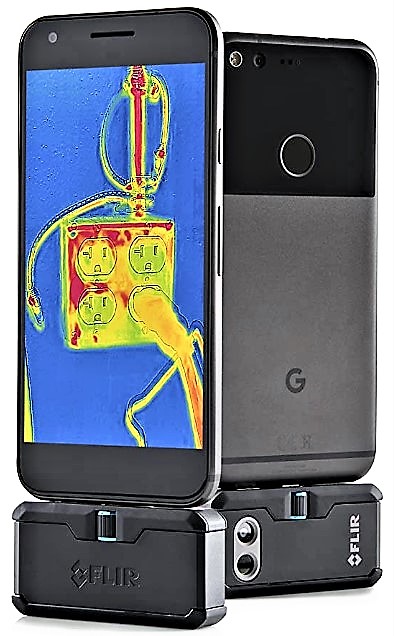 FLIR ONE PRO LT for Android, 4800 Pixel Resolution, VividIR™ for Android, Micro USB Connector
