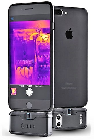 FLIR ONE PRO LT for iOS, 4800 Pixel Resolution, VividIR™, Lightning Connector