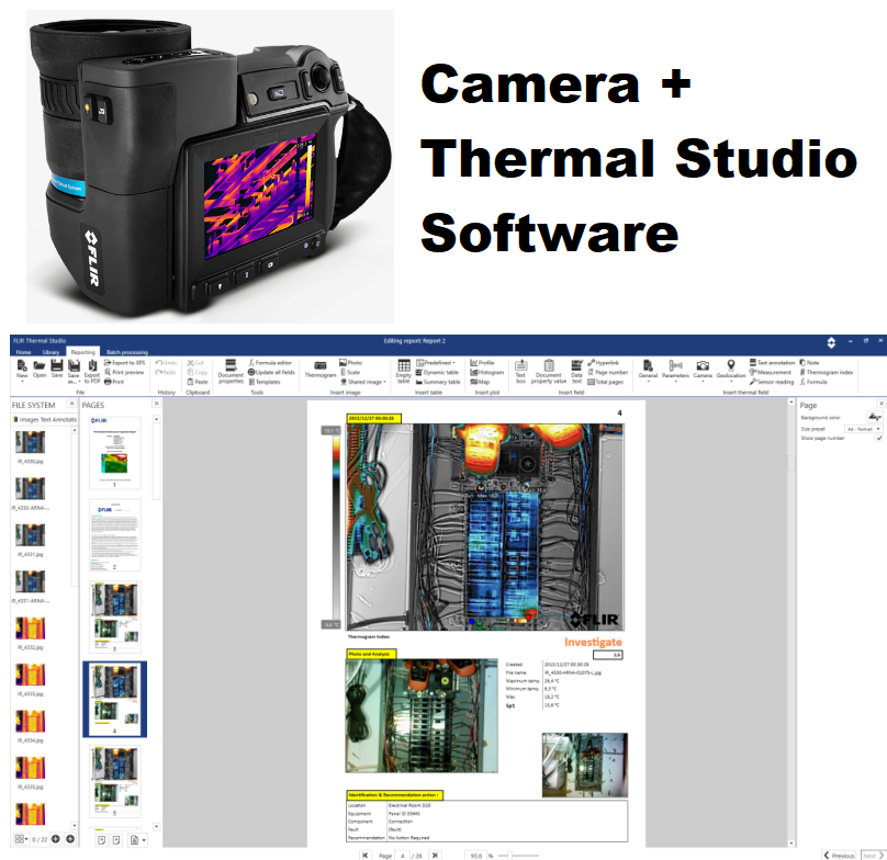 FLIR - T1010 IR Camera 1024 x 768 Resolution/30Hz w/12° Lens and NIST Calibration with FLIR Thermal Studio Pro - 12 Month Subscription