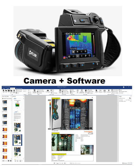 FLIR - T600 IR Camera 480 x 360 Resolution/30Hz w/45° Lens and FLIR Thermal Studio Pro - 12 Month Subscription