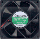 SUNON KDE2408PTS3-6 24VDC 80MM X 25.5MM DC 29CFM F