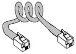 60" RETRACTILE HANDSET CORD