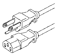 DARK GRAY 18AWG IEC COMPUTER POWER CORD