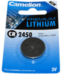 CAMELION CR2450 3V LITHIUM COIN CELL BATTERY