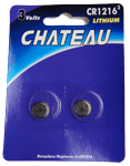 CHATEAU CR1216 3V LITHIUM COIN CELL BATTERIES