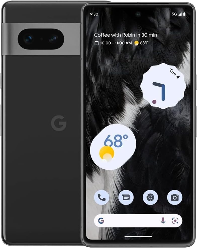 Google Pixel 7 - 256 GB - Grade A, Refurbished - Unlocked - w/ Screen Protector