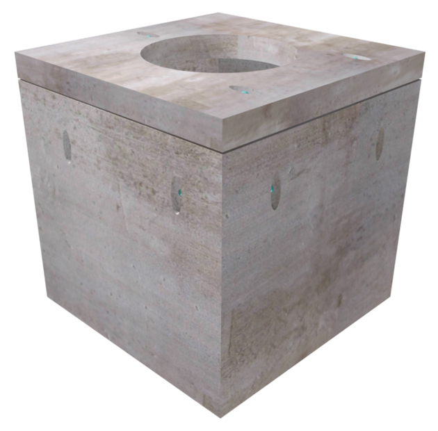 48 X 48 X 36 Polymer Concrete Box & Cover Hand Hole