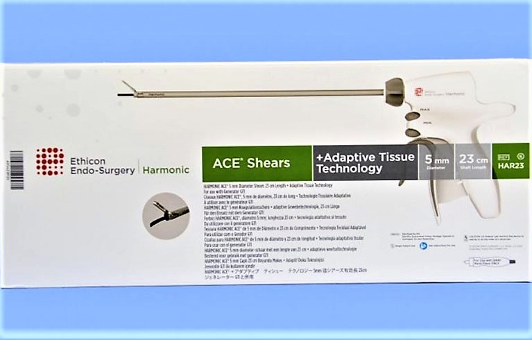 ETHICON HAR23 - HARMONIC ACE®+ SHEARS, 5MM X 23CM, CURVED TIP