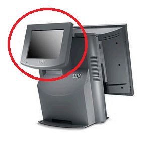 IBM SurePOS Customer Display; Head Only, One-Sided, 40 Character, Iron Grey (40N6968-HEAD)