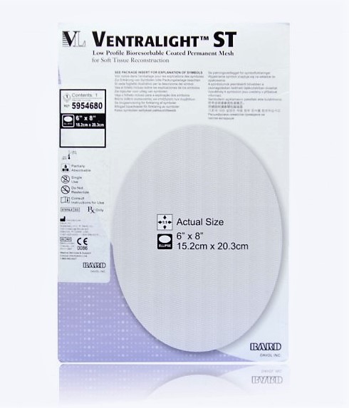 BARD VENTRALIGHT ST MESH: 6 inch X 8 inch ELLIPSE - (5954680)
