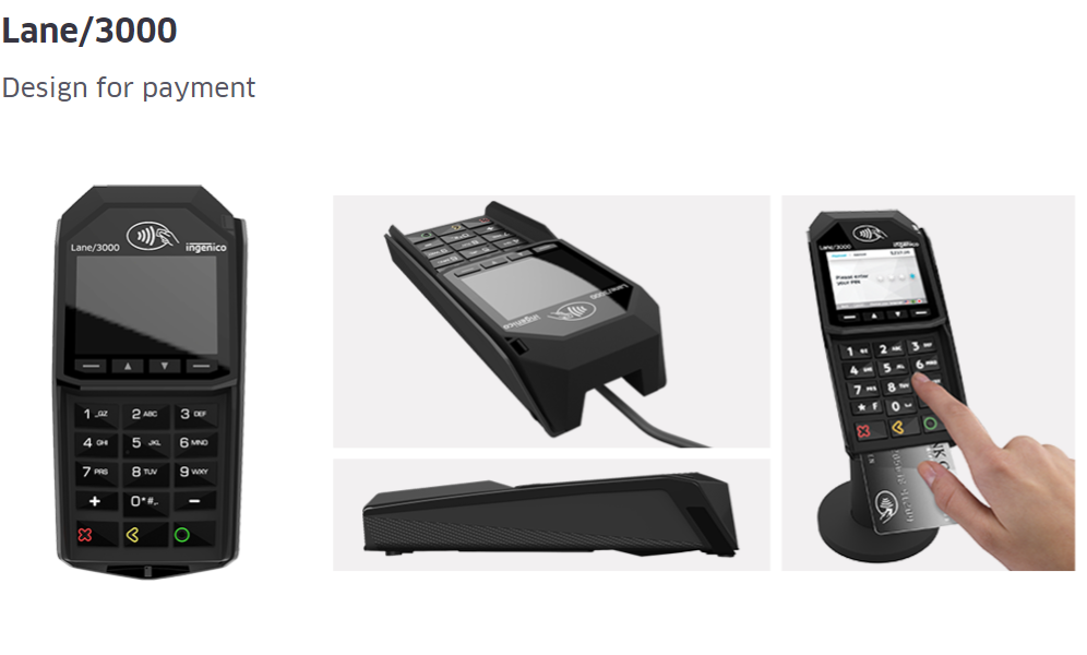 Ingenico Lane 3000 Payment Terminal (MPN: PRD30310878B)