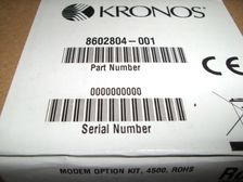 KRONOS 8602804-001 MODEM CARD FOR THE KRONOS 4500 CLOCKS.