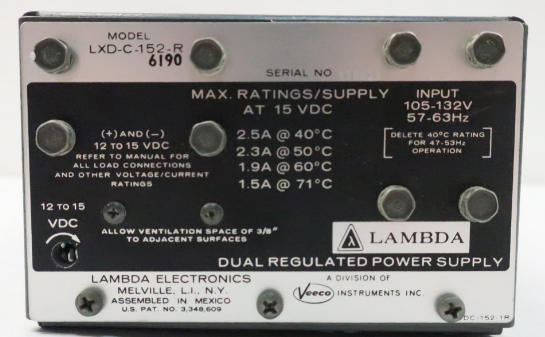 LAMBDA LXD-C-152-R POWER SUPPLY
