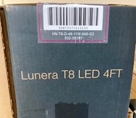 Lunera T8 4FT LED Bulbs (HN-T8-D-48-11W-840-G2)