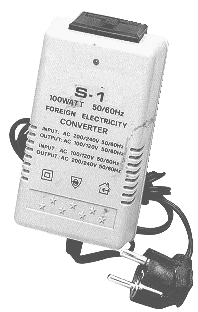 100 WATT TRAVEL CONVERTER HAS 110 AND 220VAC INPUT AND OUTPUT CAPABILITY!