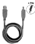 USB TO 4 PIN CABLE