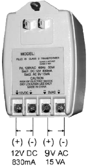 DUAL VOLTAGE WALL TRANSFORMER