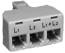 2 LINE "T" ADAPTORS - 4 CONDUCTOR