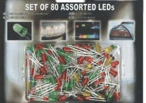 80 ASSORTED LEDS