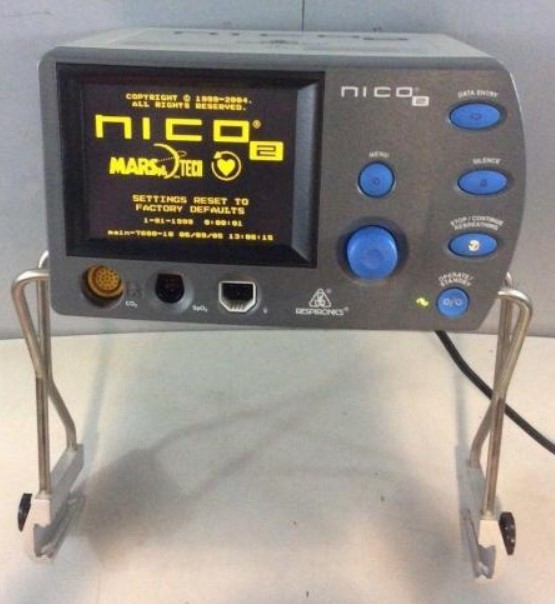 Respironics Nico 2 Monitor w/Table Clamp