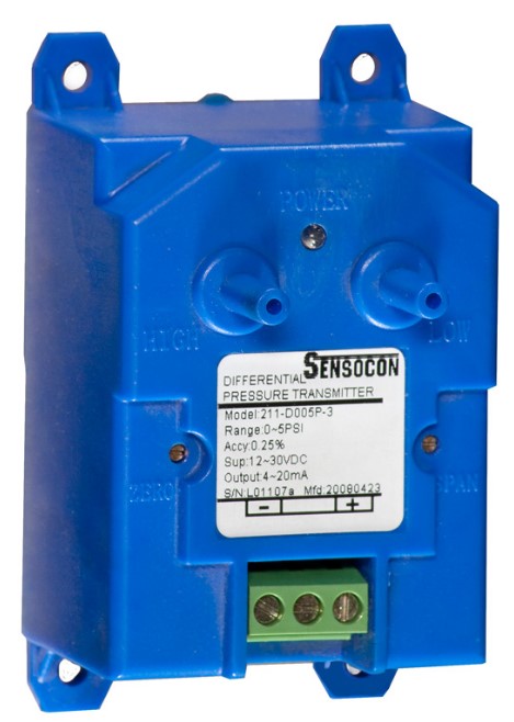 SENSOCON Series 211 - Differential Pressure Transmitter