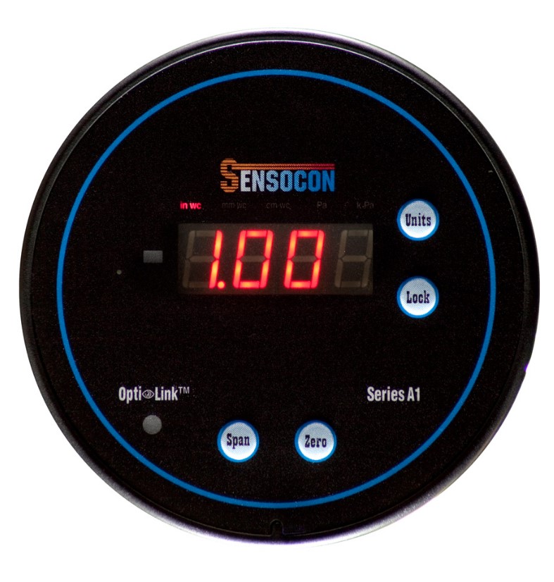 SENSOCON Series A1 - Digital Differential Pressure Gauge