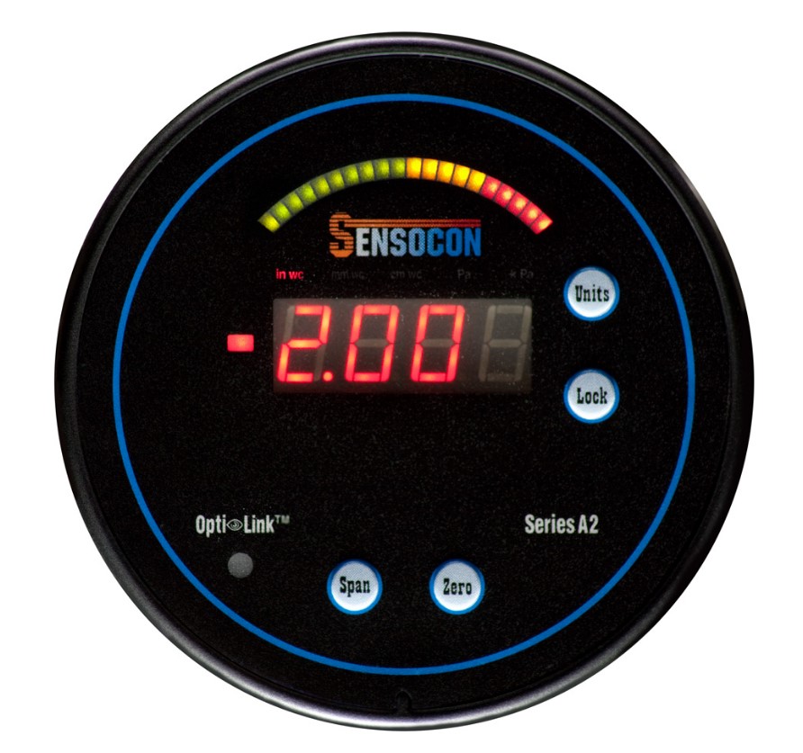 SENSOCON Series A2 - Digital Differential Pressure Gauge